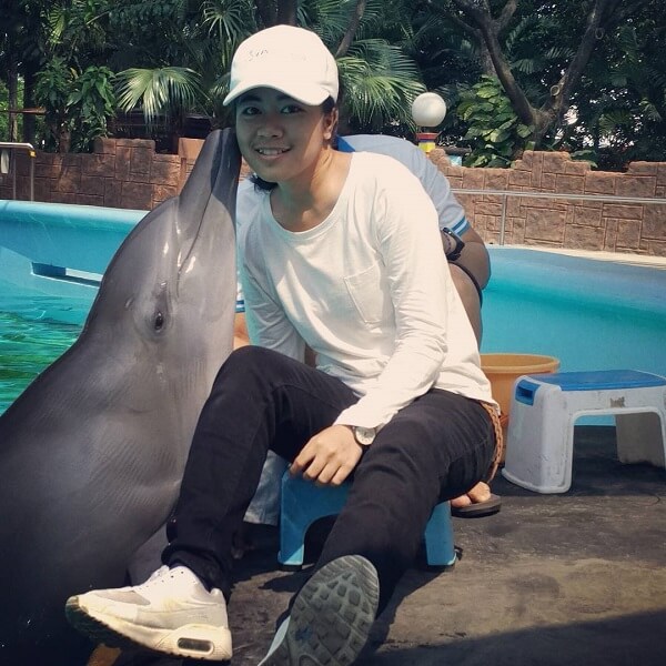 Me with a dolphin